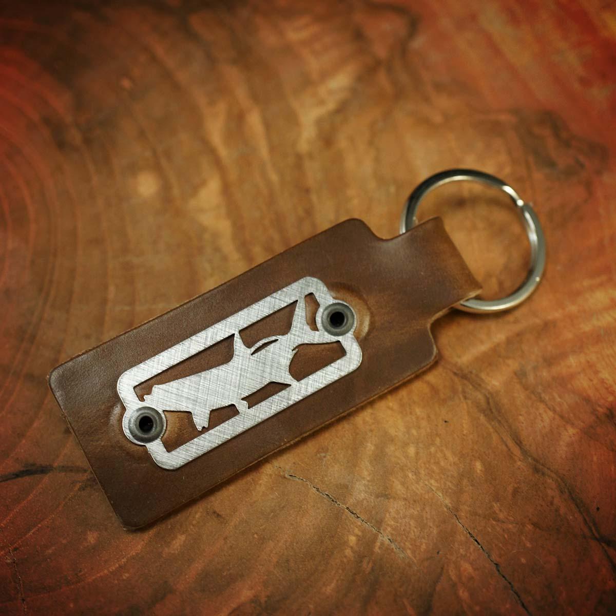 Sight Line Provisions Key and Gear Fob Tarpon 2.0 in Horween Brown